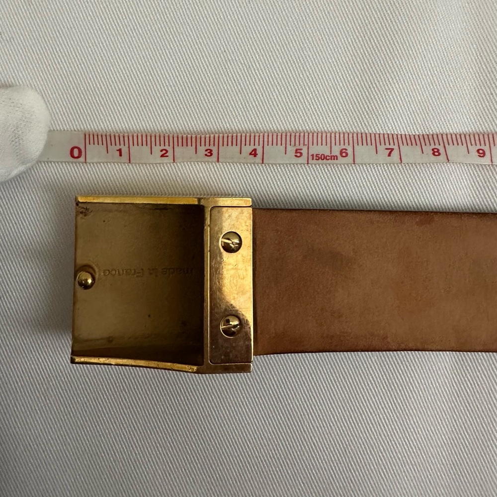 Pre-owned authentic Louis Vuitton Damier belt - Picture 10 of 11
